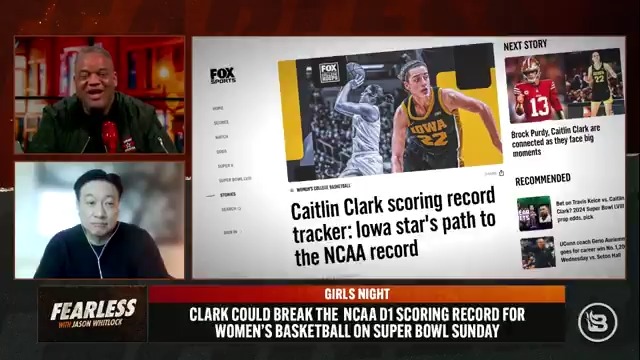“Caitlin Clark has now unfortunately and unfairly become the face of white female privilege in college basketball because of her dominance.” -Steve Kim - the Thomas Sowell of Boxing