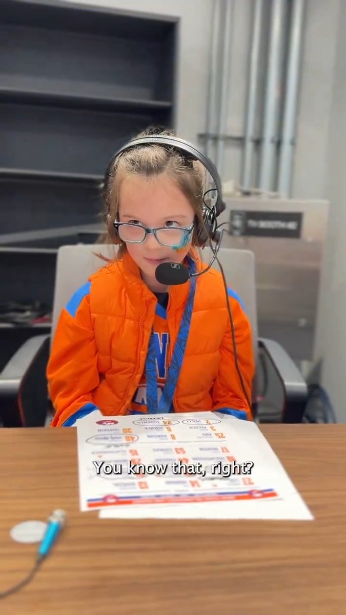 As we celebrate Next Gen Day, Kate Jaronczyk from the #Isles Kids Club read the starting lineup on the Islanders Radio Broadcast! Learn more about the Islanders Kids Club: