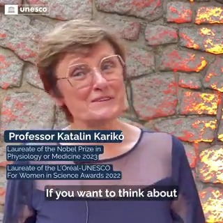 “To be a scientist is fun! It is just so fulfilling!” On #WomenInScience Day and everyday, be inspired by Professor Katalin Kariko, laureate of the 2023 #NobelPrize &amp; 2022 L’Oréal-UNESCO #ForWomenInScience International Award!