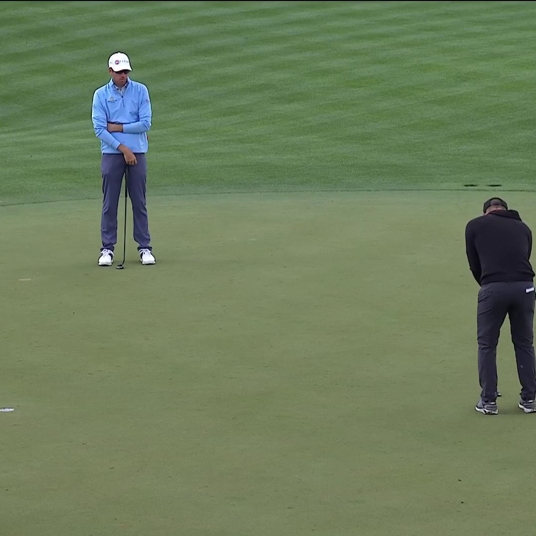 Kevin Chappell birdies the last hole of his second round to make the cut at 2-under. 👏 📺: NBC &amp; Peacock | WM Phoenix Open