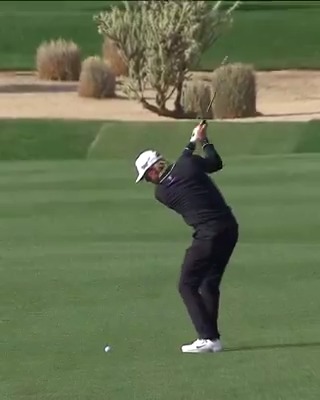 TOUR rookie Jake Knapp is swinging it like a seasoned vet. He spun this one to 5 inches 😲