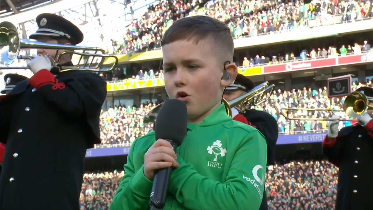 A SUPERB Irish National Anthem! ☘️ #ITVRugby | #GuinnessSixNations