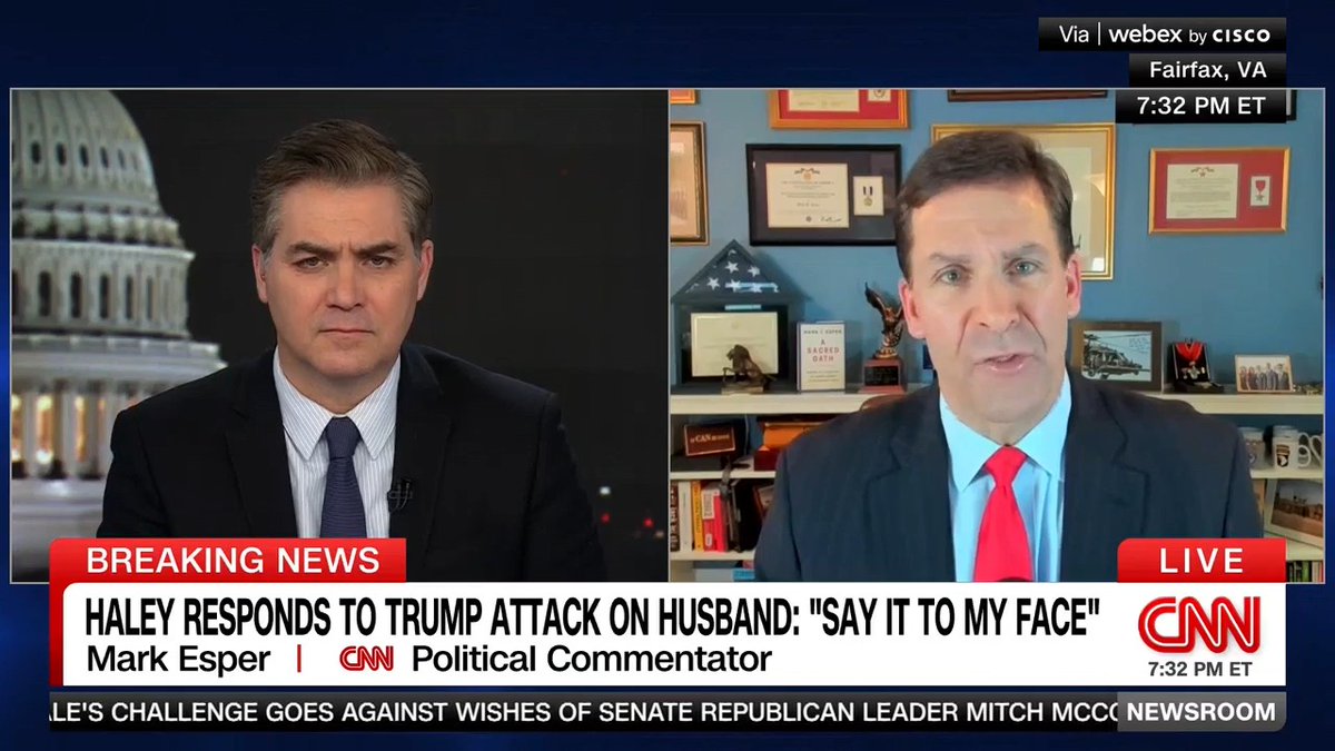 “Donald Trump never understood the importance and virtue of military service...It’s not something he understands or appreciates.” — Mark Esper, a 21-year veteran and Donald Trump’s Defense Secretary