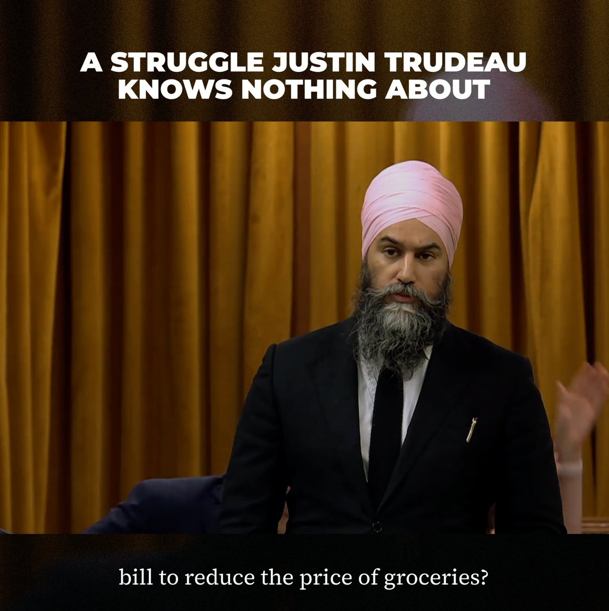 People are struggling to pay for their groceries right now. The Prime Minister doesn't know what that's like. Like Pierre Poilievre, he's chosen to protect the profits of greedy CEOs who donate to his party.