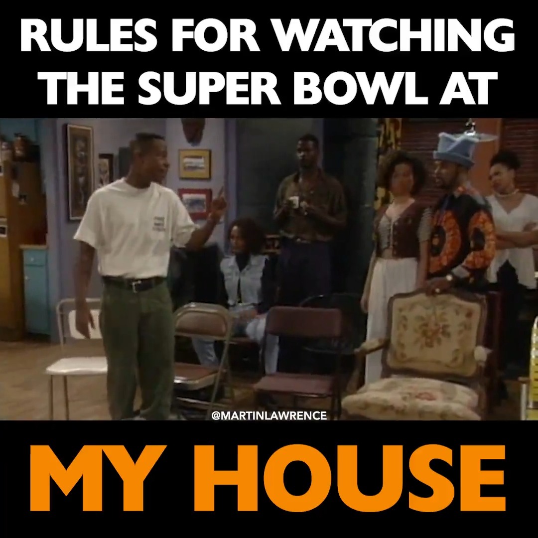 Rules for watching the #superbowl at ya boys house! #Martin #football #nfl