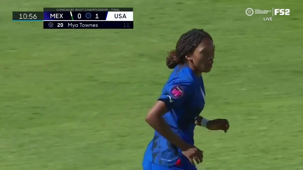 The Virginia native puts the U.S. Soccer YNT up 1-0 against Mexico in the 2024 Concacaf Women’s U-17 Championship Final 👏
