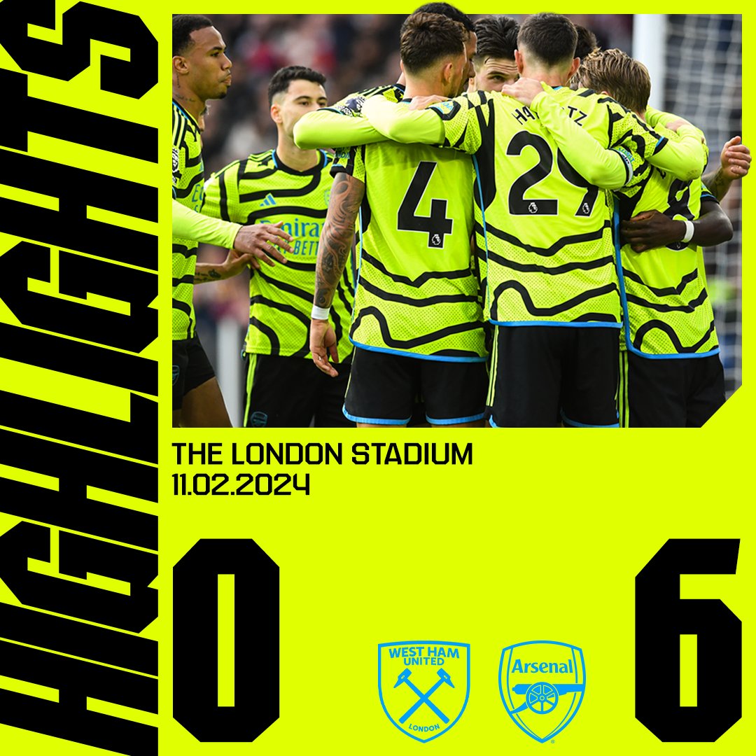 The perfect away-day display 🙌 Relive our 6-0 triumph against West Ham all over again 👇