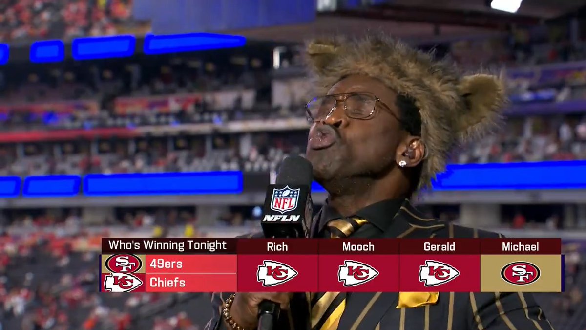 There's a lone wolf on the prowl: Michael Irvin is the only member of the panel to pick the San Francisco 49ers to win the Super Bowl 🏆 📺: #SBLVIII – 6:30pm ET on CBS 📱: Stream on #NFLPlus