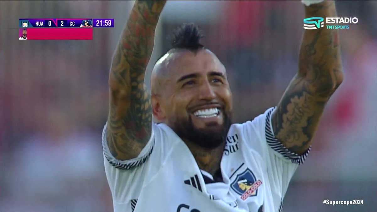 Arturo Vidal y su primer gol en Colo-Colo tras su regreso a casa ⚽️👑