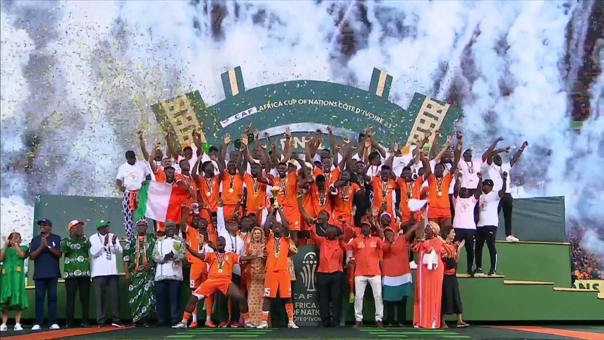 The Africa Cup of Nations 2023 has gone to the Ivory Coast! 🇨🇮🏆