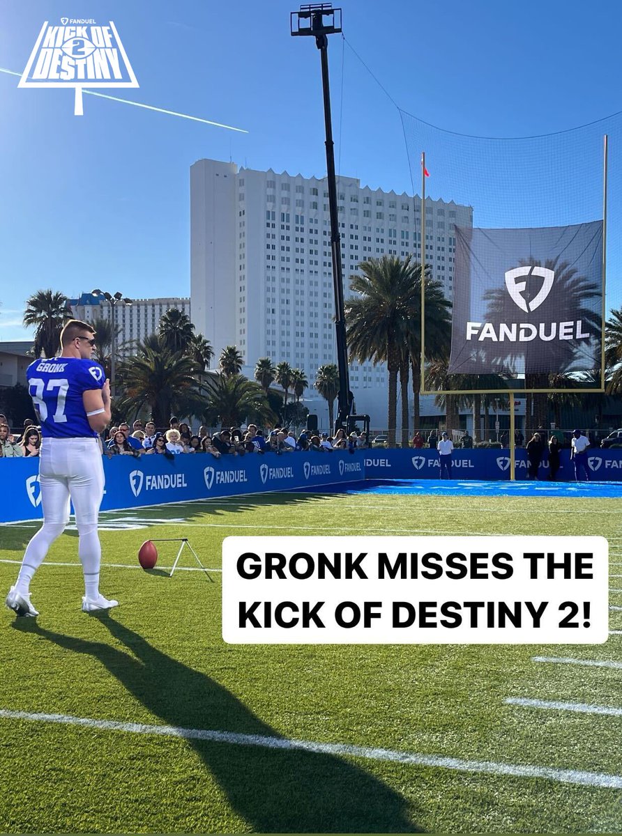 Let's take another look at Gronk's kick 😅 #KickOfDestiny
