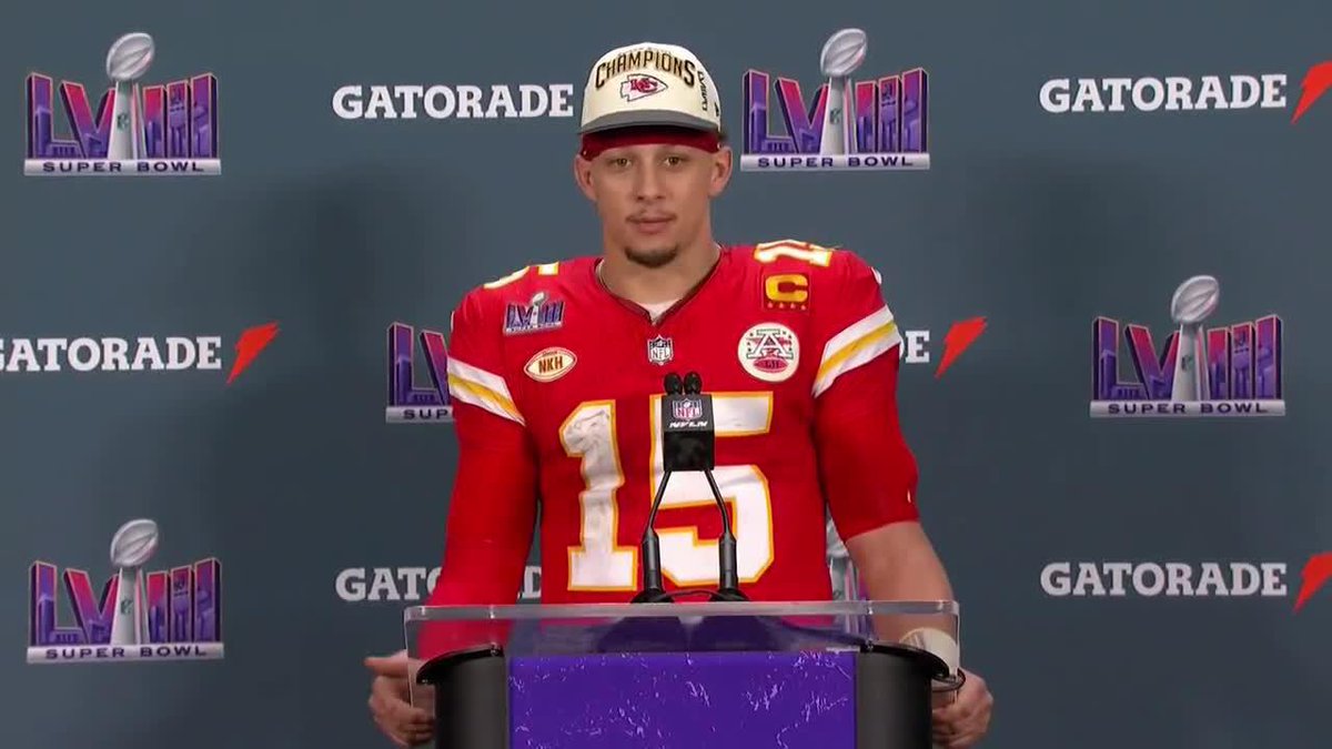 "I believe he's the best coach of all time." - Patrick Mahomes on Andy Reid