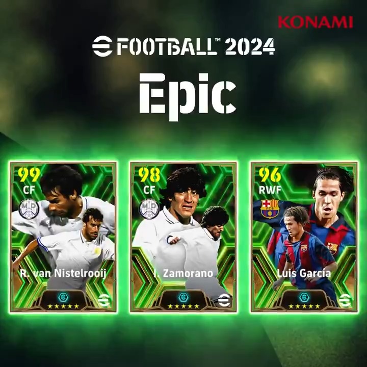 Pick your opponents apart with these EPIC Spanish League Attackers 🔥 ⁣ 🇳🇱 Ruud van Nistelrooij 🇪🇸 Luis García 🇨🇱 Iván Zamorano ⁣ Hit that ❤️ if you want any of these top finishers! ⚽🎮