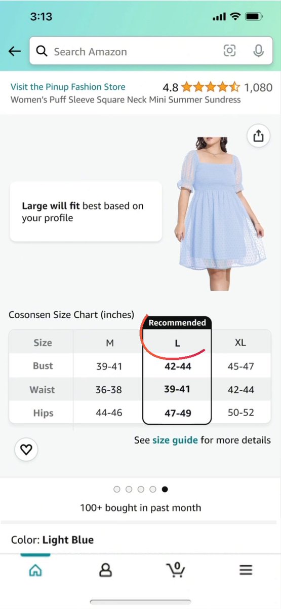 Our AI is your shopping bff – seriously. With our AI-powered innovations, like size recommendations, fit review highlights, and size charts, this personalized shopping experience gives you the confidence to "add to cart." ✨ ⬇️