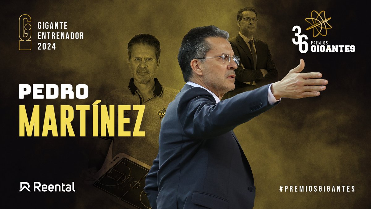 🏆 Premio Gigante: ENTRENADOR 2024 🏆 🔴👔 Pedro Martínez (Pedro Martínez), entrenador de BAXI Manresa Ofrecido por Reental | Real Estate Investing 3.0 📲. #PremiosGigantes🎖️