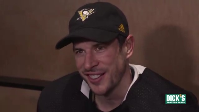 Crosby on today's Make-A-Wish GPA & WV visit: "The main thing is that the kids enjoy the day and have the best possible time here. I think it's gone pretty well so far for them... It's really fun as a player to be a part of that."