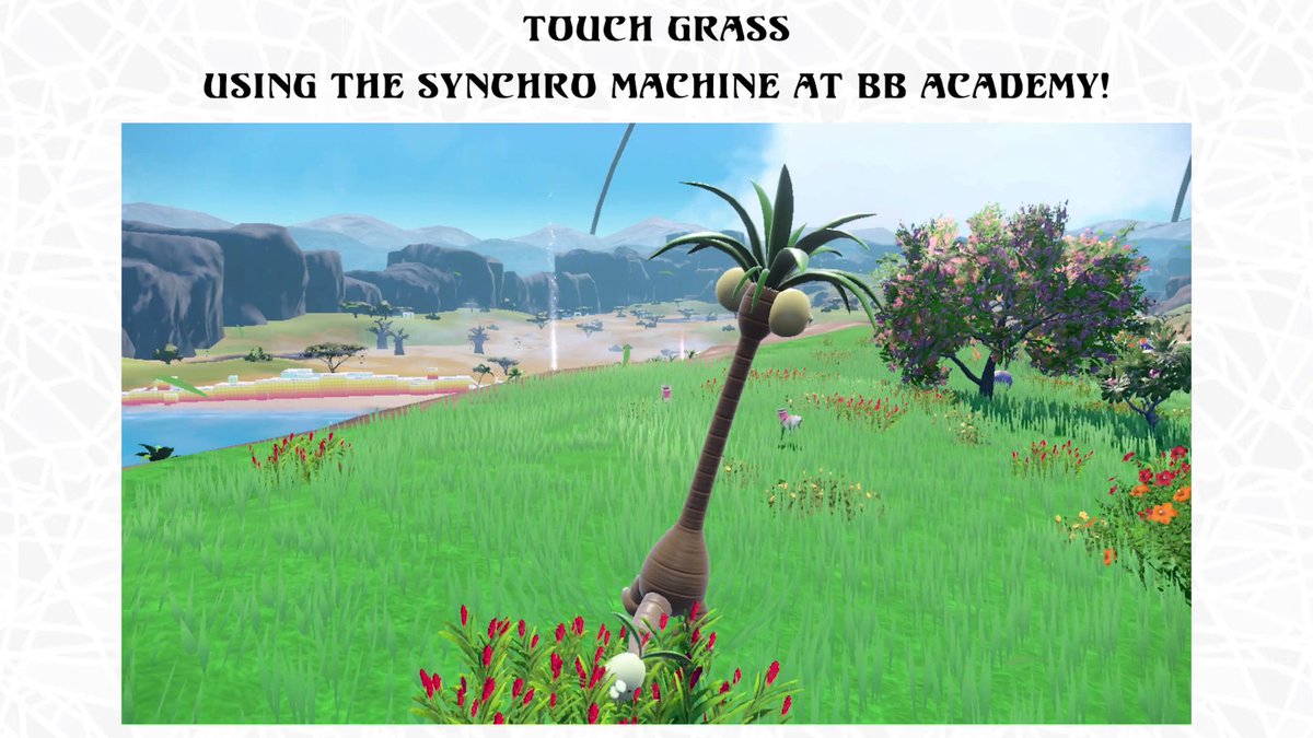 Go out and touch grass in #PokemonScarletViolet… no really, touch it!