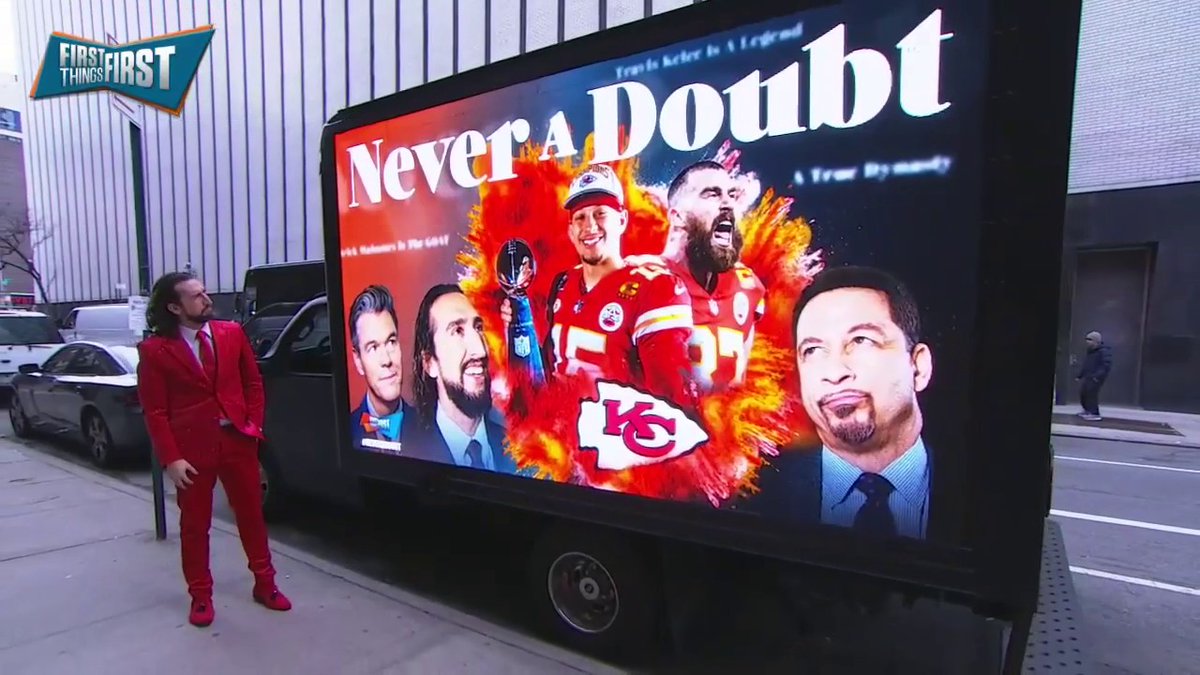 .nick wright really drove a truck around with 'Never A Doubt' on it. 🤣🤣💀💀