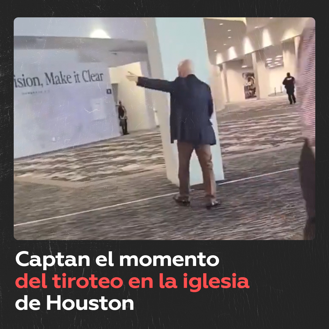 Este video muestra el momento en que se produjeron los disparos durante el tiroteo ocurrido el 11 de febrero en el área de una importante iglesia evangélica en la ciudad de Houston, Texas (EE.UU.)