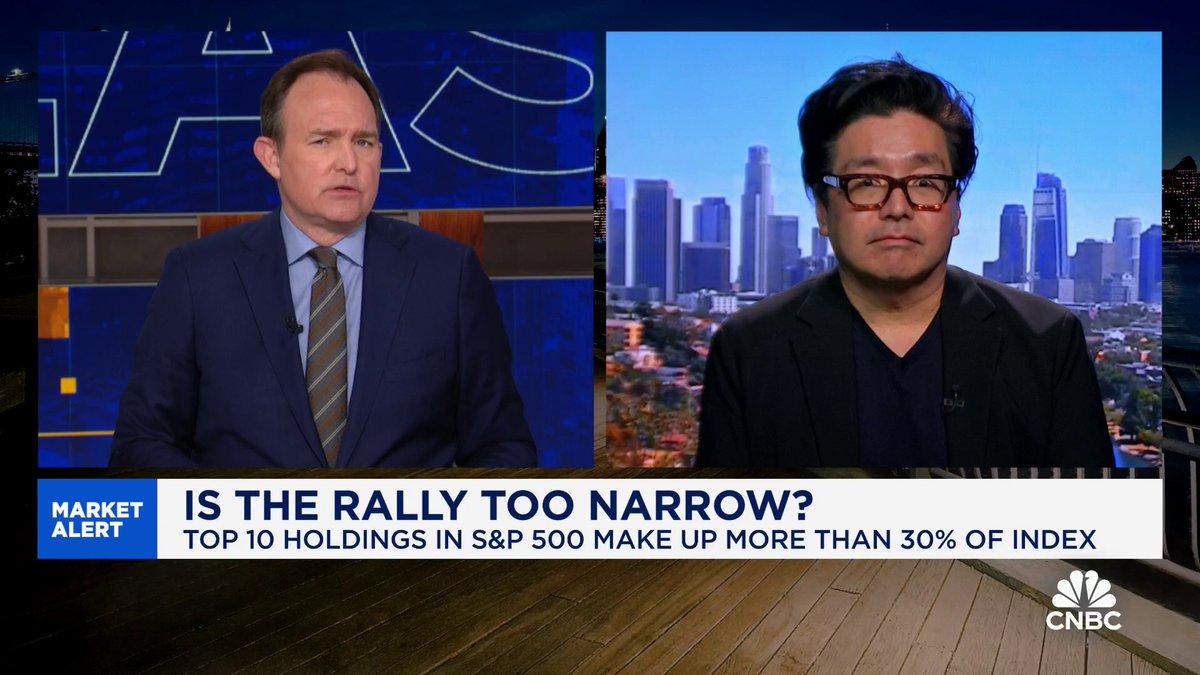 "It doesn't seem like a bubble. There's real demand there," says Thomas (Tom) Lee (not drummer) FundstratDirect.com's Tom Lee on $NVDA and the AI boom. "We're going to find out next week."