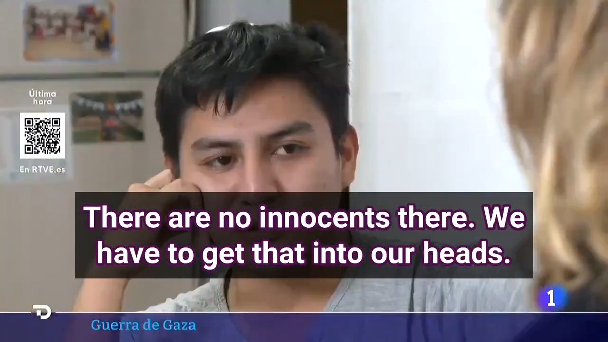 Latin origin IDF soldier Yehuda López confesses the war crimes they are committing by military orders. "There are no innocents there. We have to get that into our heads." "No innocents, yes." "That no one remains."
