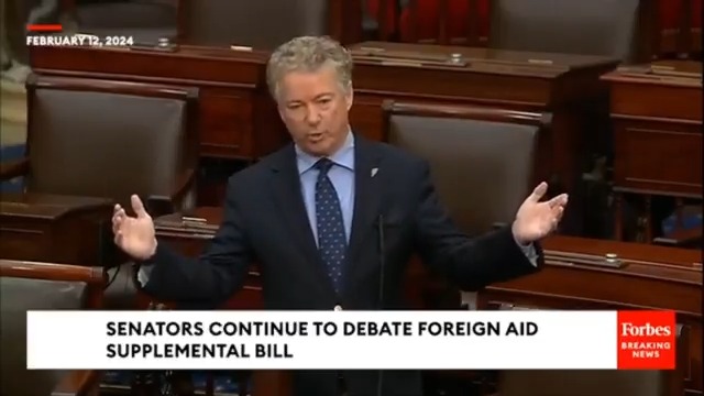 On the Senate Floor I told the Ukraine-first Senators they should put the criminal migrant who assaulted the policeman and flipped off America on the cover of their terrible bill!