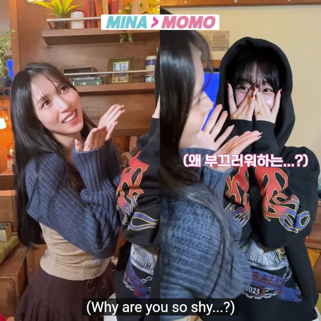 MINA FLIRTING WITH MOMO, THE WAY MOMO FELL OVER LIKE IT'S TTT SOULMATE 😭😭