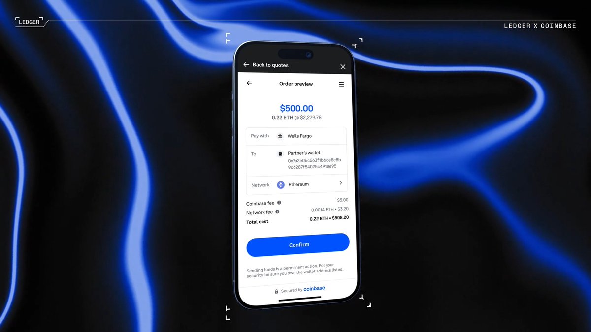 We’re excited to announce that @Coinbase Pay is now available as a buy provider through Ledger Live! Use your Coinbase login to buy crypto, and have it immediately secured with your Ledger 🔐 Read more: