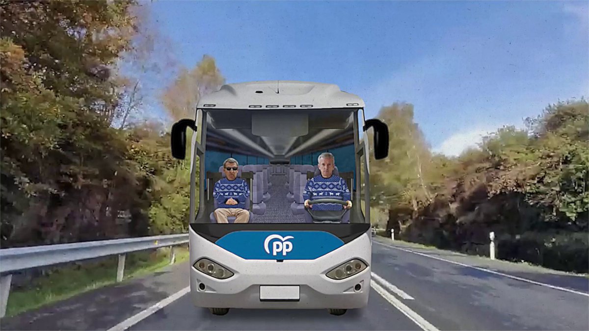 Escoitando a Feijóo estes días non temos claro quen entra e quen non no bus de Rueda.😉 O que sabemos é que todo o que están a facer é un disparate. Chegou o momento de cambiar de rumbo. O 18F comeza un tempo novo con #AnaPontónPresidenta ✌️💙