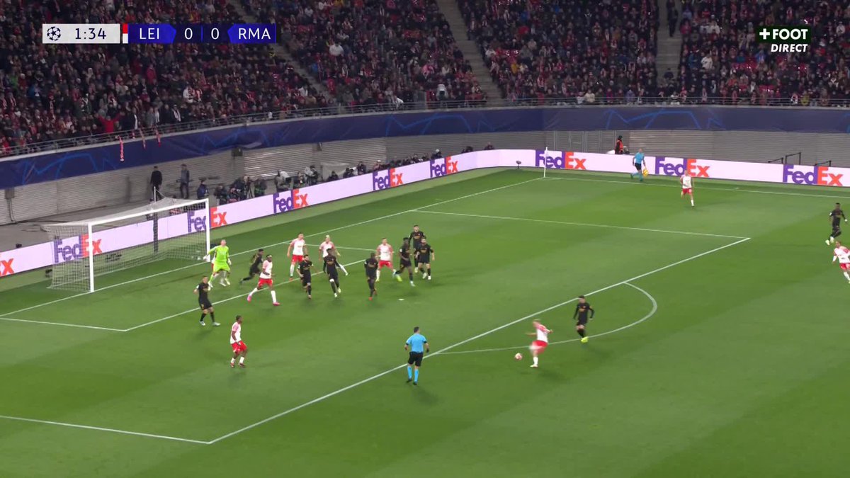 La vidéo du "hors-jeu" signalé pour Leipzig contre le Real Madrid. 🎥 CANAL+ Foot