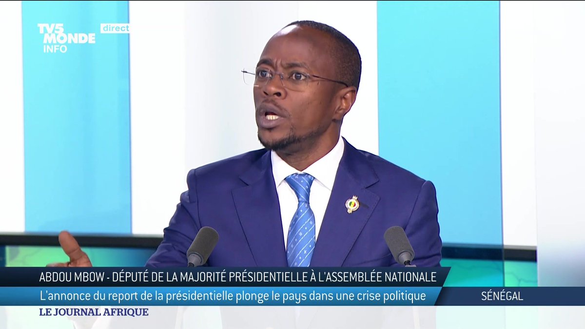Pour évoquer la crise que traverse le Sénégal nous recevons Abdou Mbow, député de la majorité présidentielle à l'Assemblée Nationale sénégalaise et président du groupe parlementaire de la majorité.