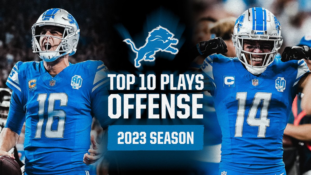 We're counting down the top 🔟 plays from the #Lions offense this season 🎬