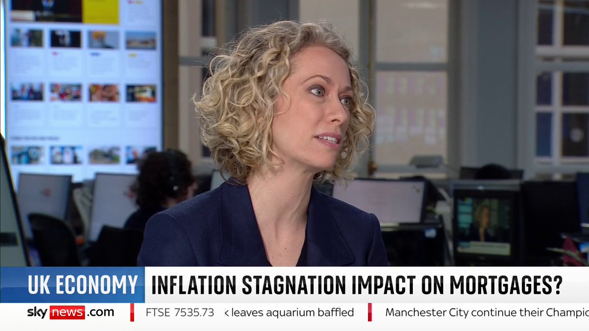 "For every £100 that was spent last year, people are spending £104 the previous month.' Personal finance expert Gemma Godfrey explains what inflation stagnation means, as fears grow that the UK may enter a recession. 📺 Sky 501 and YouTube