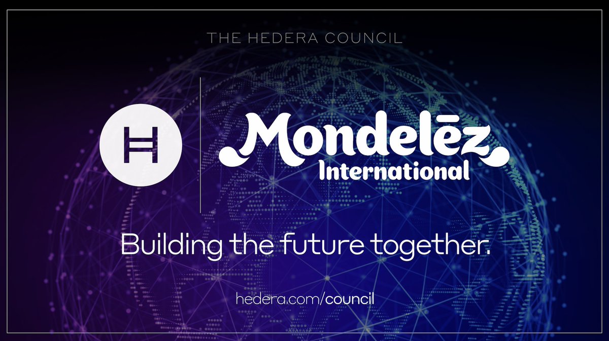 1/ We are excited announce that Mondelēz Intl International - the multinational food company behind iconic brands such as OREO Cookie, RITZ Crackers, and Toblerone - has joined the #Hedera Council, furthering its exploration into real-world applications of #DLT. ➡️