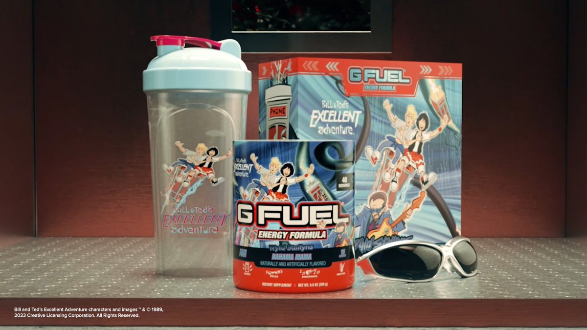 ๐ธ ๐๐ข๐ ๐๐ก๐ ๐ฆ๐ข๐ข๐ก!!! The #BillAndTed x #GFUEL "๐ช๐ฌ๐๐ ๐ฆ๐ง๐๐๐๐ฌ๐ก" Collection! ๐ A BODACIOUS new take on our CLASSIC Bahama Mama Flavor - Inspired by Bill & Tedโs Excellent Adventure! ๐ง ๐๐ข๐๐ก ๐ช๐๐๐ง๐๐๐ฆ๐ง: