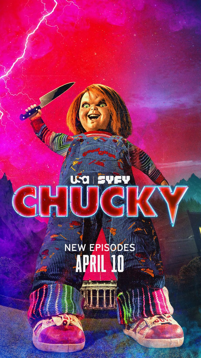 ur lucky i even text back. #chucky season 3 part 2 is back on april 10 on USA Network and SYFY #chuckyseason3