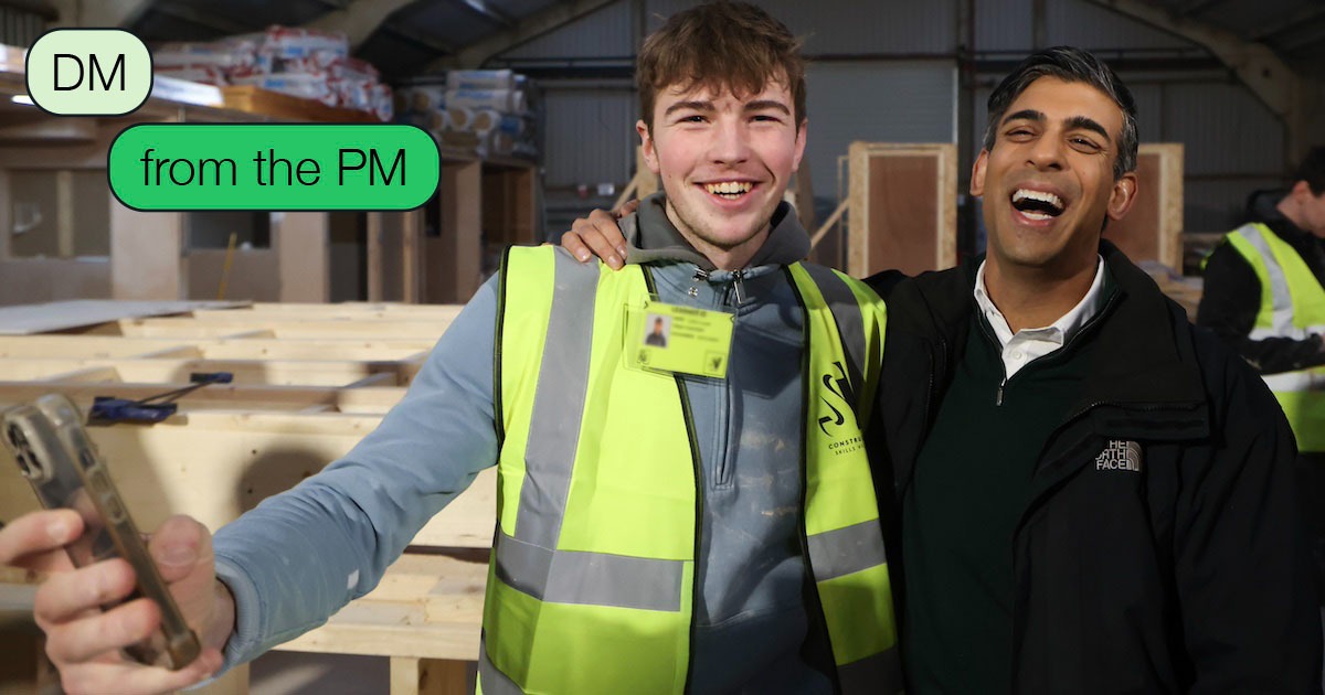 Be the first to hear from the Prime Minister. Sign up now to get DMs from the PM.