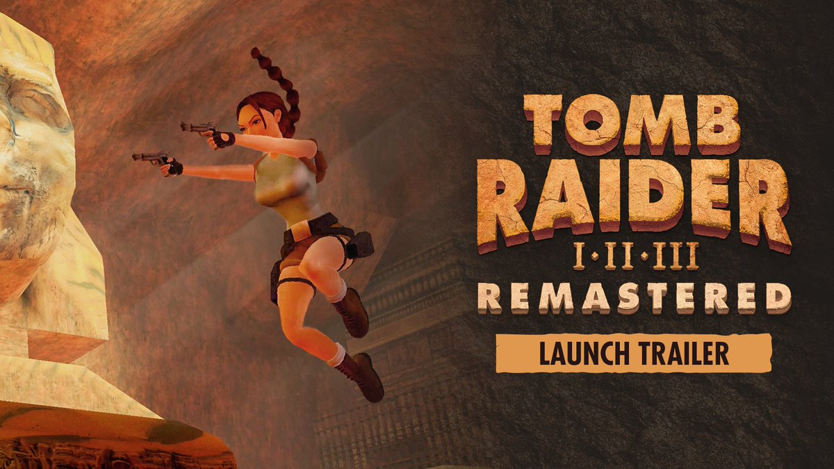 Discover Lara Croft's original adventures restored in Tomb Raider I-III Remastered, available now on PS5 and PS4 🦖
