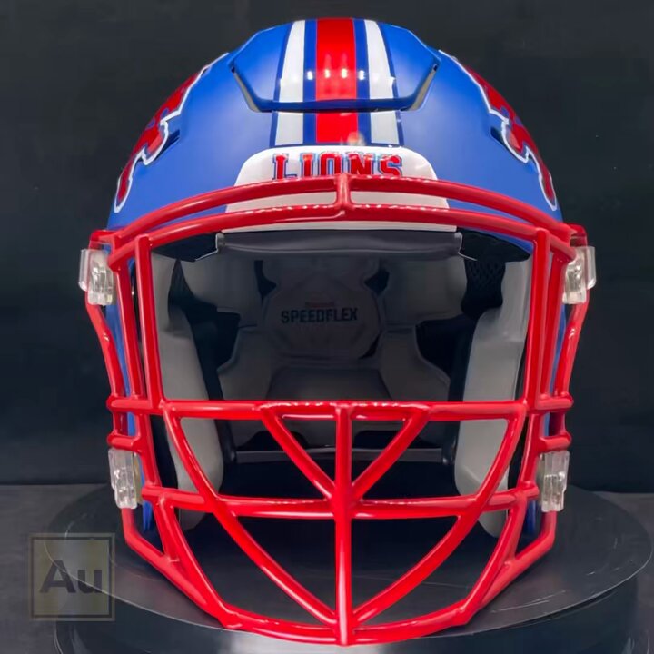 The Henderson Lions @fb_henderson are bringing a new roar and look to the field in 2024! Thank you Clay Baker for choosing Au, the champion brand for Texas HS Football. #Au #CustomizeYourLegacy