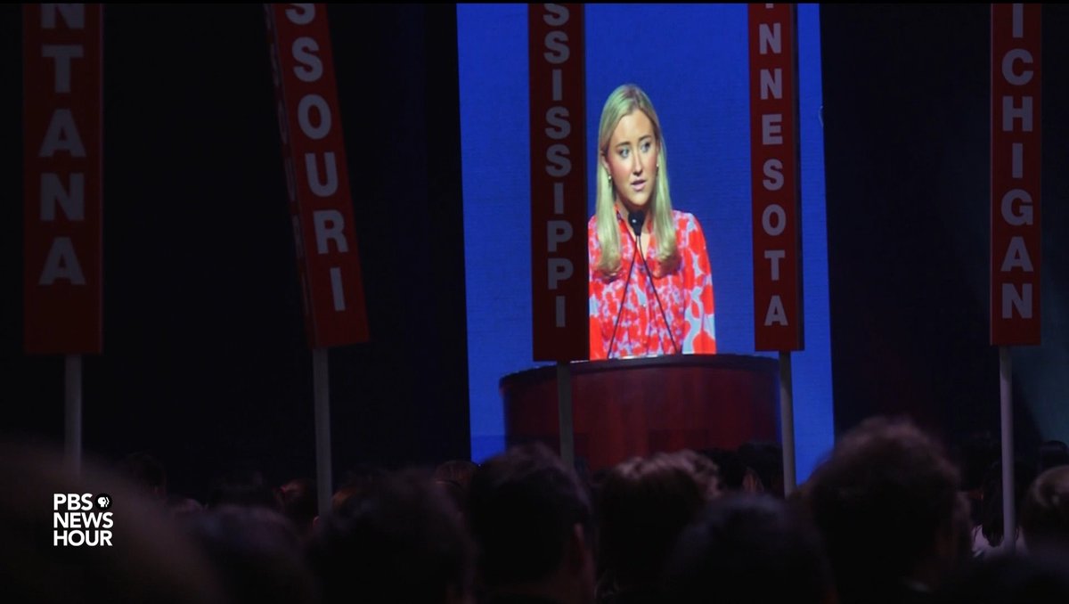 The winner of the Republican primary won't be officially decided until the party's convention this July. But this past weekend in Lexington, Virginia, nearly 2,000 college students held a convention of their own. Watch part of Judy Woodruff's story on W&L Mock Convention.