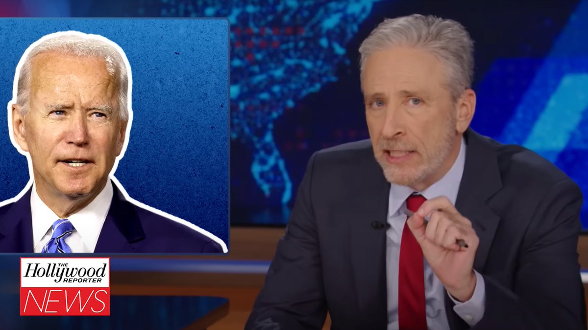 Jon Stewart is facing massive backlash from Democrats over his comments about Joe Biden #THRNews