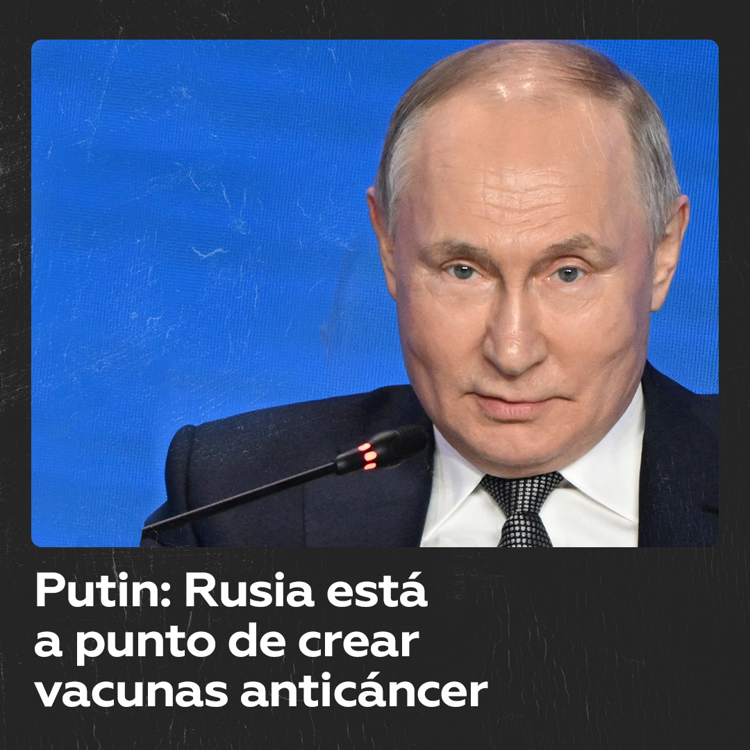 Putin anuncia la aparición de vacunas contra el cáncer en Rusia Rusia está “cerca de crear vacunas contra el cáncer” y espera que puedan ser usadas pronto y eficazmente, anunció el presidente, Vladímir Putin, en una reunión del foro Tecnologías del futuro