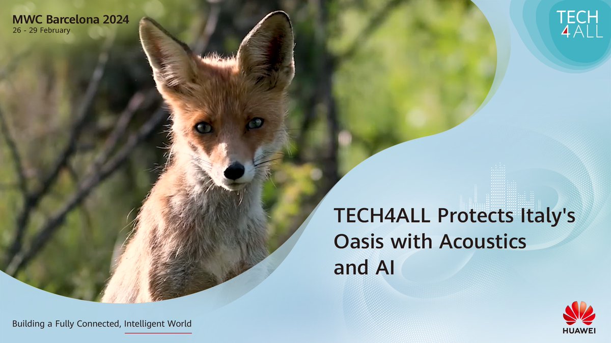 With acoustic technology and AI, #TECH4ALL, wwfitalia, IUCN &amp; Rainforest Connection have teamed up to protect Italy’s protected areas from illegal activities &amp; study its biodiversity. Follow us for more digital initiatives at #MWC24! #Tech4Nature
