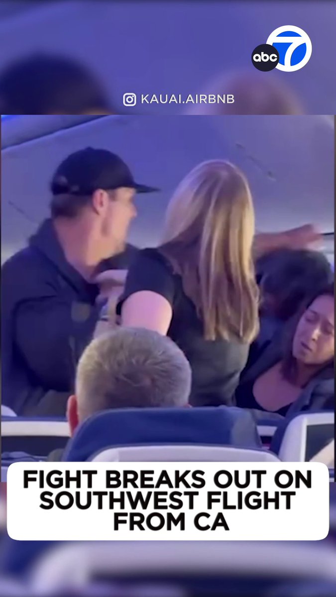 Flight attendants and passengers stepped in to break up a mid-flight fight on a Southwest Airlines plane that took off from Oakland.