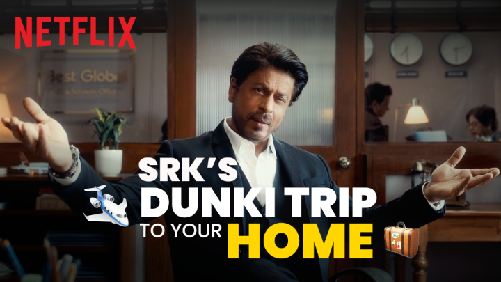 Dil ke liye visa nahi lagta. Aa rahe hai aapke ghar, Dunki maarke 🔥 Dunki, now streaming on Netflix!
