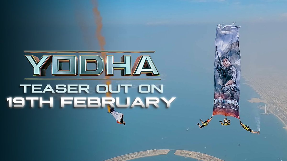 Airdropping thrills straight to your screens! Super stoked to be taking off on this journey with you all. Stay tuned because #YodhaTeaser out on Feb 19. 🎬🔥 #Yodha in cinemas March 15.