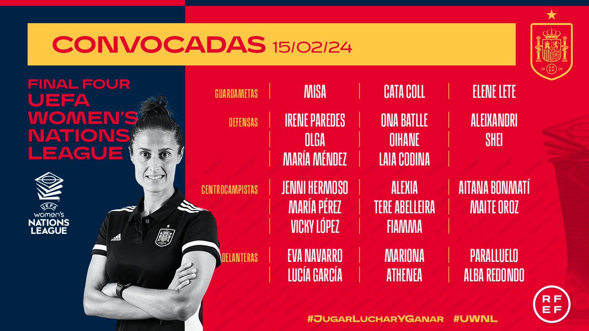 🔥 ¡ESTA ES LA PRIMERA LISTA DE 𝟮𝟬𝟮𝟰! 😎 Las jugadoras con las que queremos ganar una 𝗡𝗮𝘁𝗶𝗼𝗻𝘀 𝗟𝗲𝗮𝗴𝘂𝗲... 🤩 ¡Y clasificarnos para los 𝗝𝘂𝗲𝗴𝗼𝘀! #UWNL I #JugarLucharYGanar