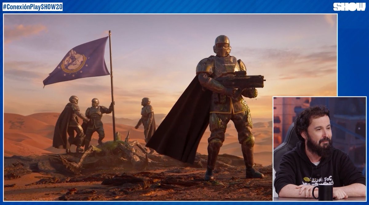 Te lo montes como te lo montes, tú revienta al saltamontes. Isaac Sánchez 🌊 se las sabe todas a la hora de repartir democracia en #Helldivers2 🪲 #ConexiónPlaySHOW20