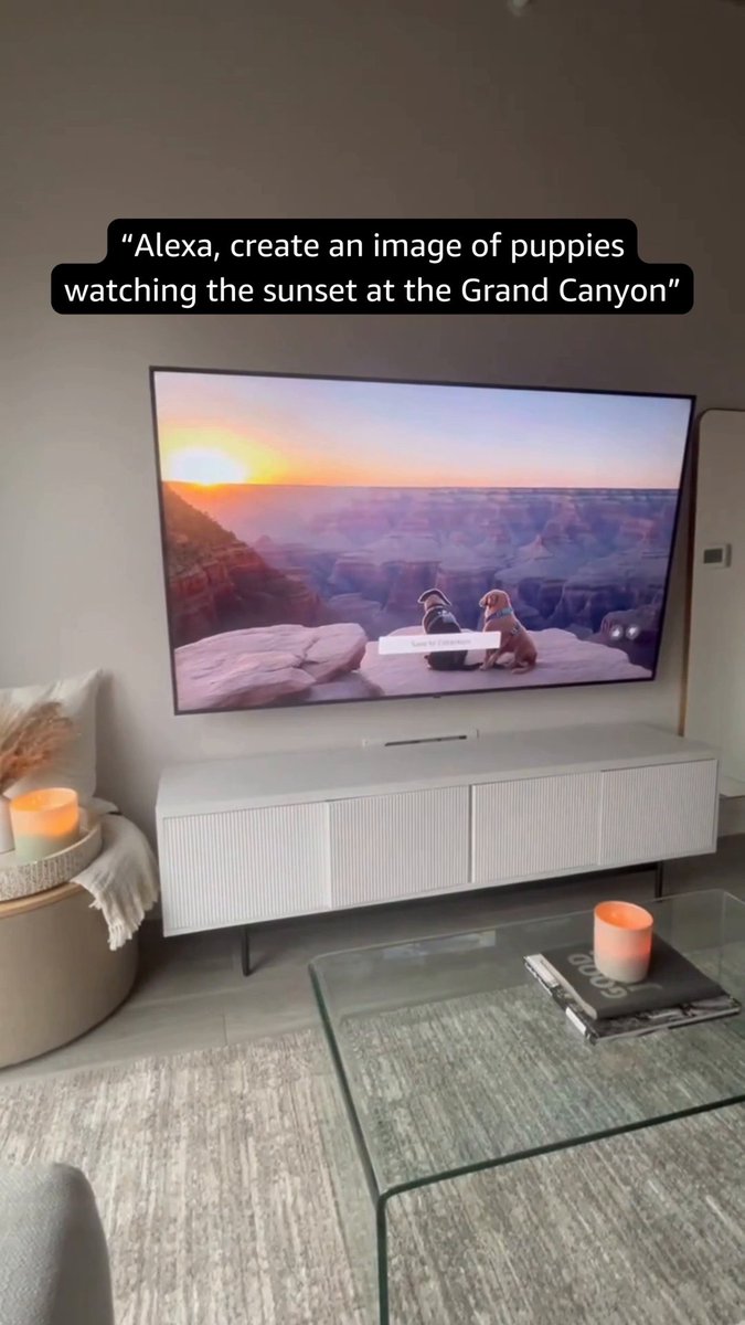 Have you tried the new Fire TV 📺 AI Art feature yet?! It’s 🔥. Create unique images on your TV screen using your imagination, your voice, and generative AI.