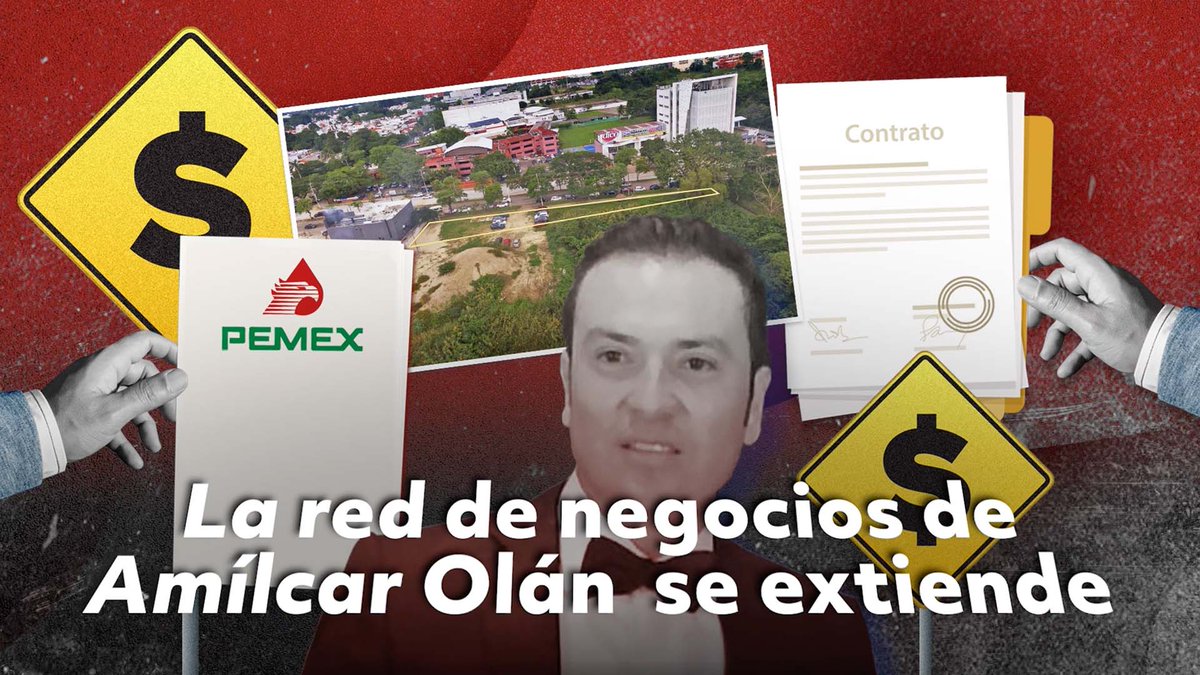 🔴 EXCLUSIVA: Un contratista de Pemex que ha ganado contratos multimillonarios en la actual administración vendió en apenas 1.5 millones de pesos un terreno de mil m2 a Amílcar Olán, amigo cercano de Andy López Beltrán. (Hilo🧵)